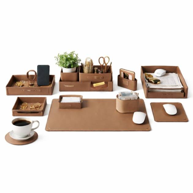 Eco-Leather Desk Accessories